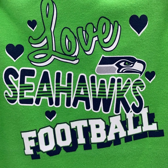 Seattle Seahawks NFL Football Team Infant Baby Girls Bodysuit Size 12 Months - Picture 2 of 7